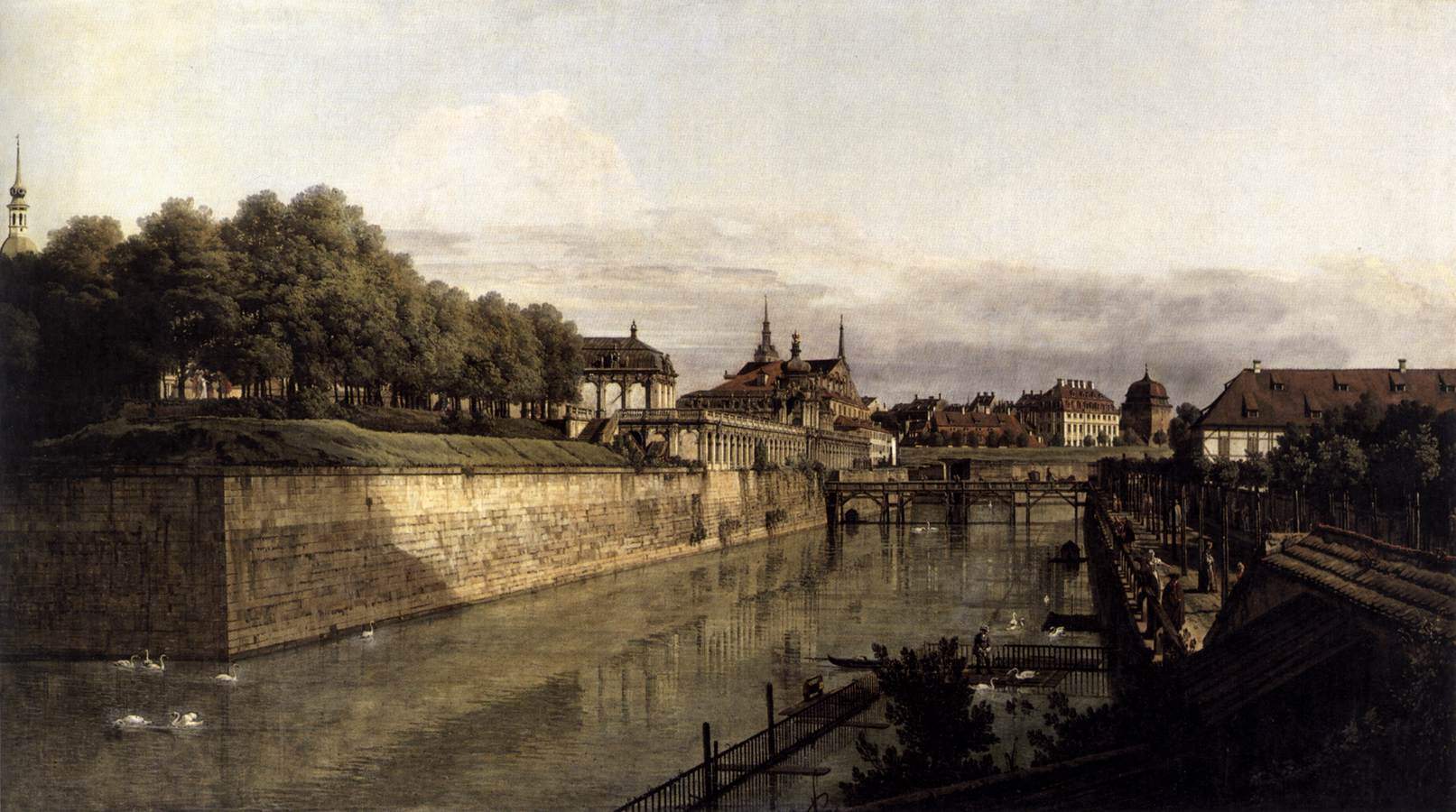 The Moat of the Zwinger in Dresden — Бернардо Беллотто