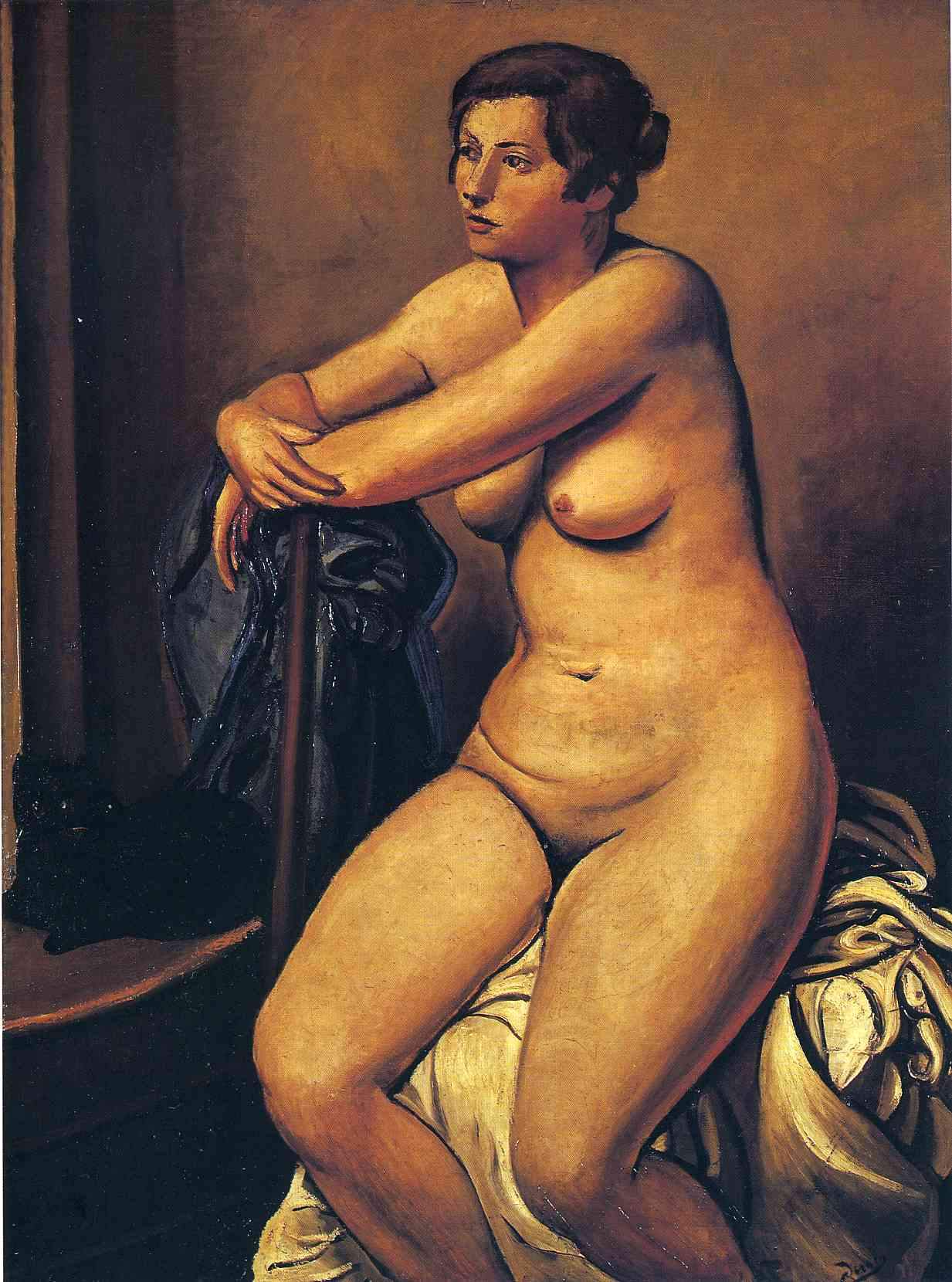 The nude female near the cat — Андре Дерен