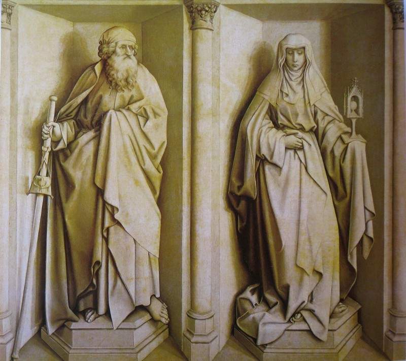 The Nuptials of the Virgin — St. James the Great and St. Clare — Робер Кампен