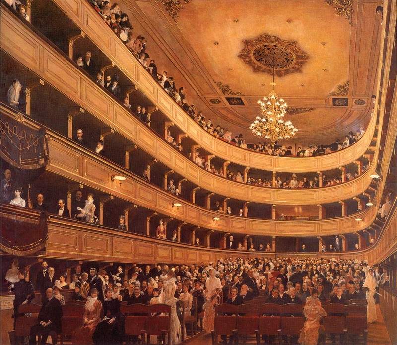 The Old Burgtheater — Густав Климт