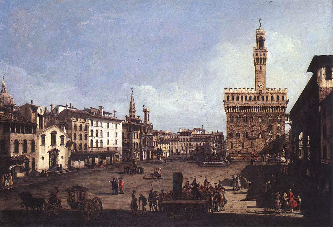 The Piazza della Signoria in Florence — Бернардо Беллотто