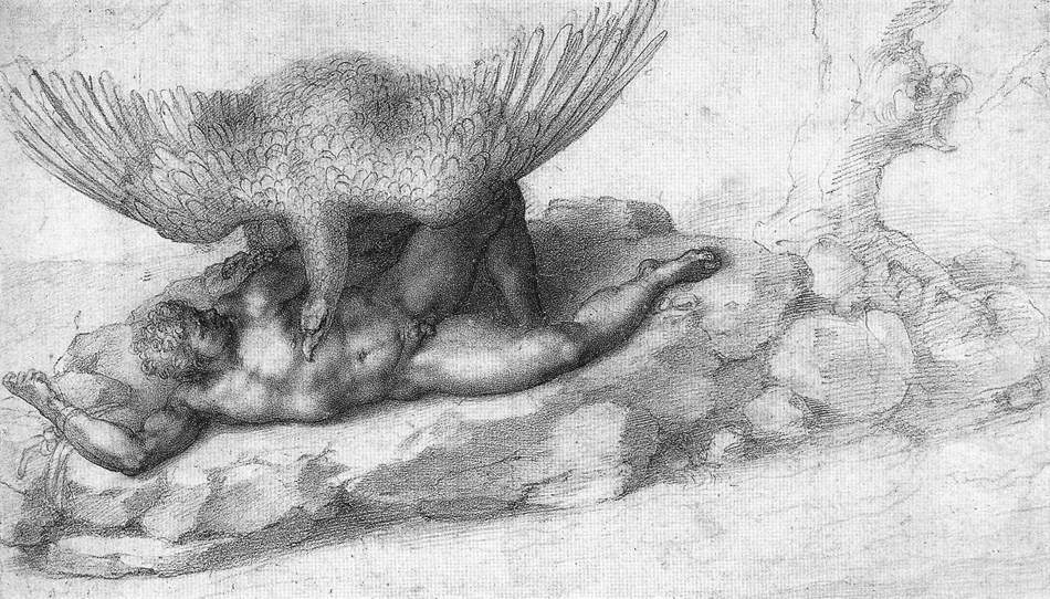 The Punishment of Tityus — Микеланджело