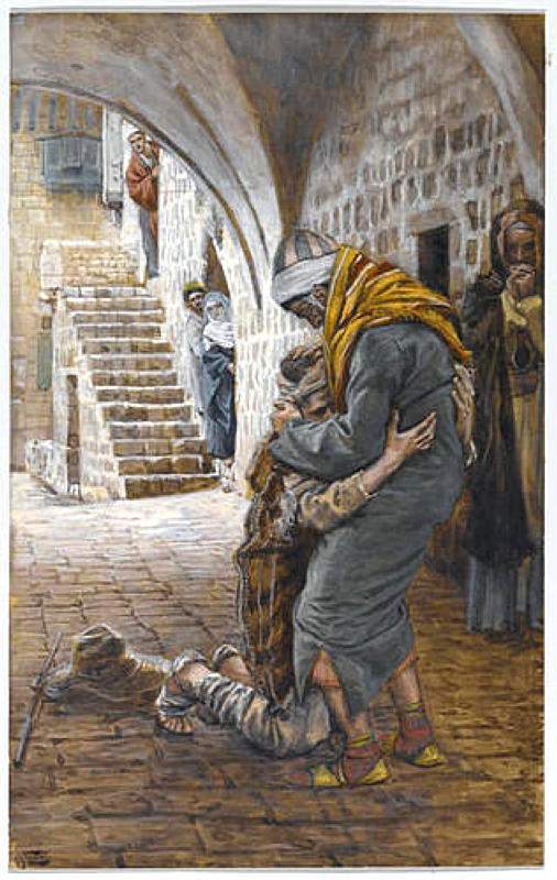 The Return of the Prodigal Son, illustration for ‘The Life of Christ’ — Джеймс Тиссо