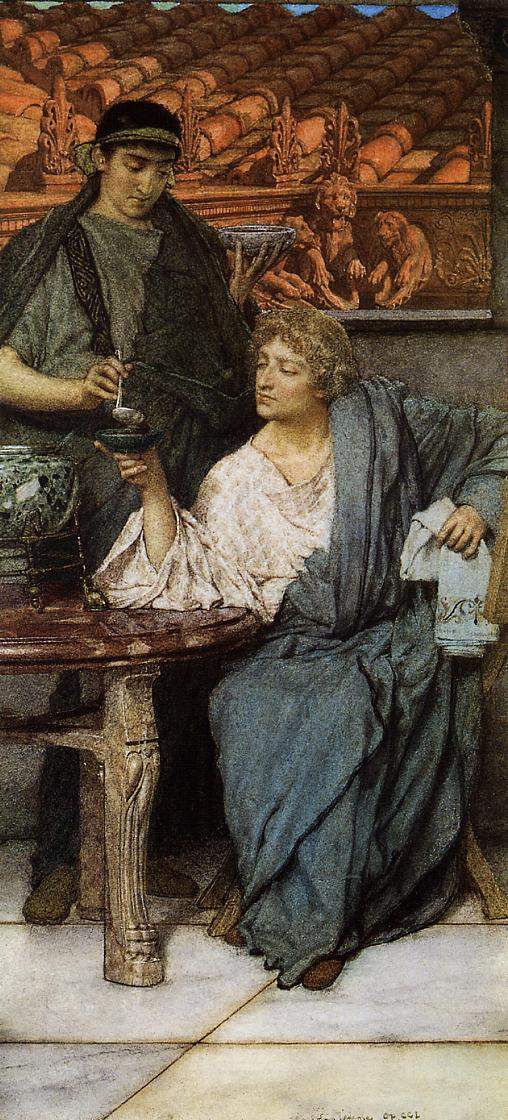 Римские дегустаторы вина — Лоуренс Альма-Тадема
