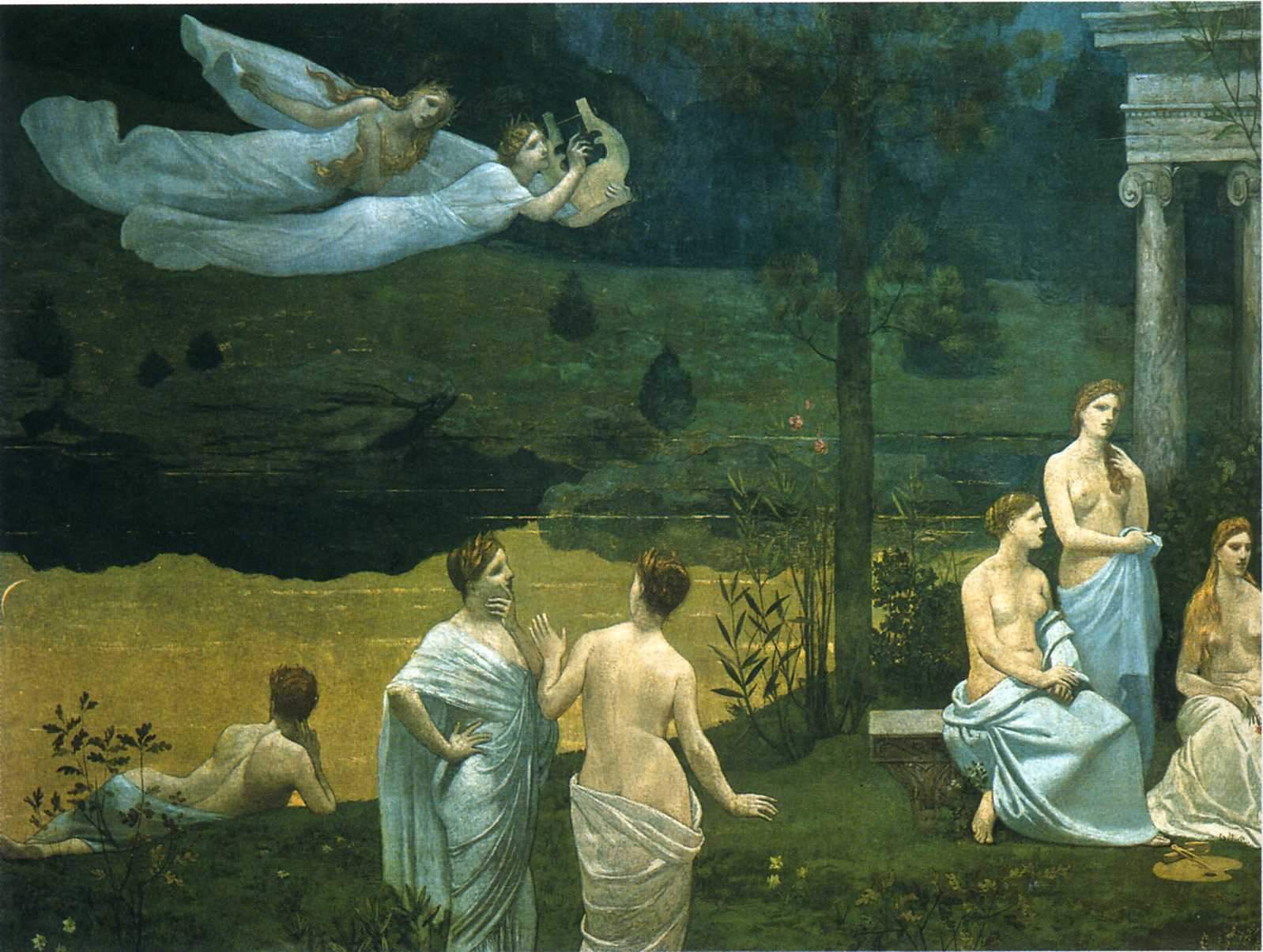 The Sacred Wood Cherished by the Arts and the Muses (detail) — Пьер Пюви де Шаванн