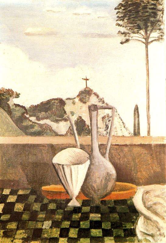 The Still life in front of cross on top of the mountain — Андре Дерен