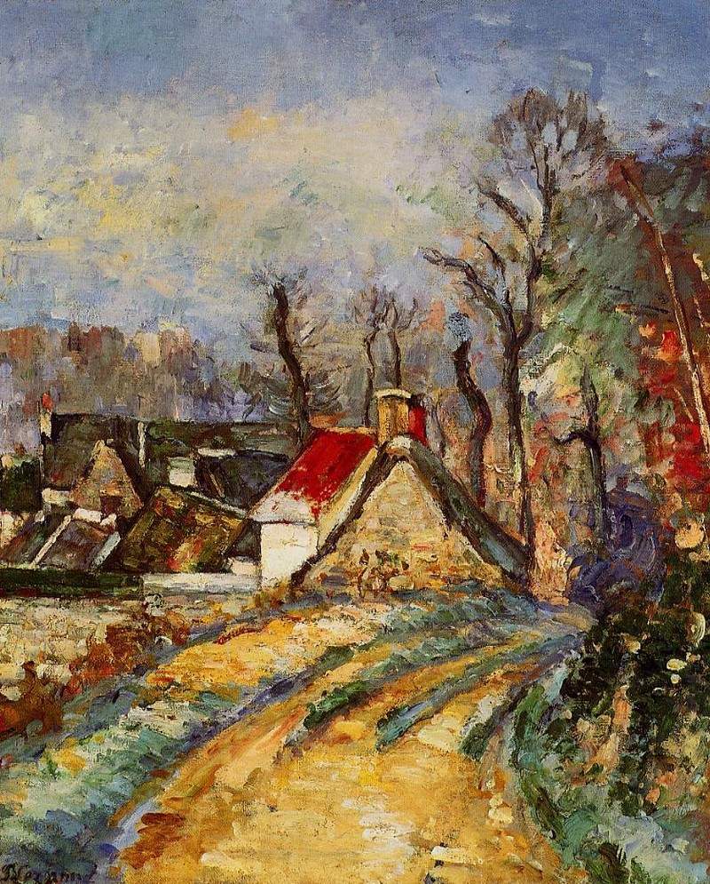 The Turn in the Road at Auvers — Поль Сезанн
