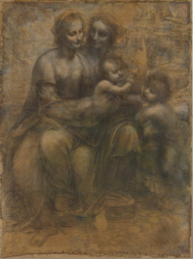 The Virgin and Child with Saint Anne and Saint John the Baptist — Леонардо да Винчи