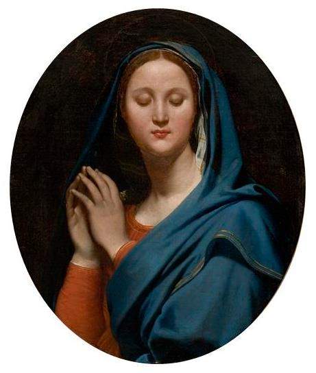 Богородица в синей вуали — Жан Огюст Доминик Энгр