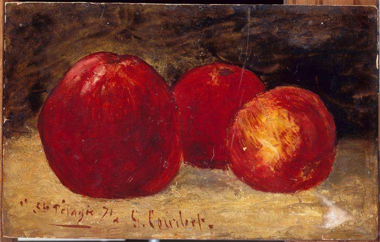 Три красных яблока — Гюстав Курбе