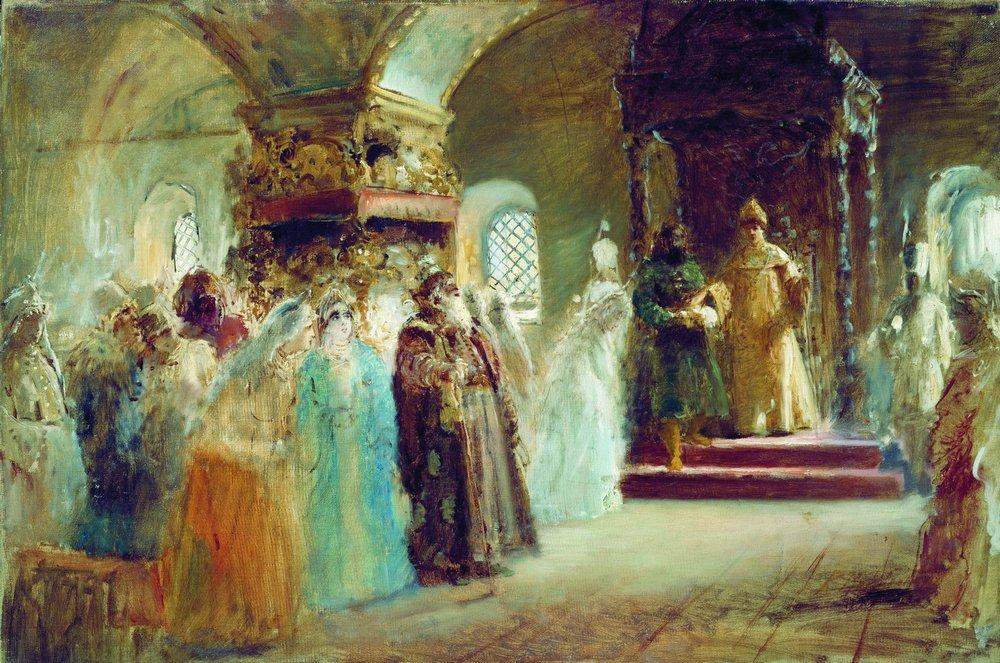 Выбор невесты царем Алексеем Михайловичем — Константин Маковский
