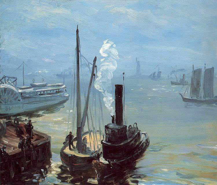 Tugboat and Lighter — Уильям Джеймс Глакенс