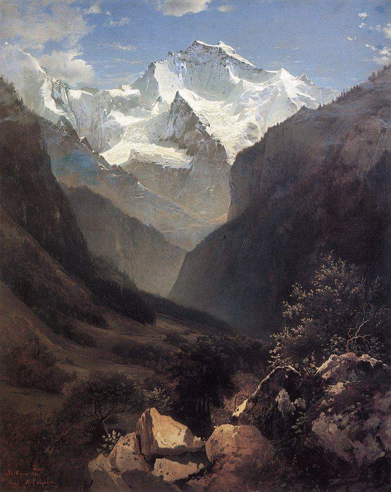 Вид в Швейцарских Альпах (Гора Малый Рухен) — Алексей Саврасов
