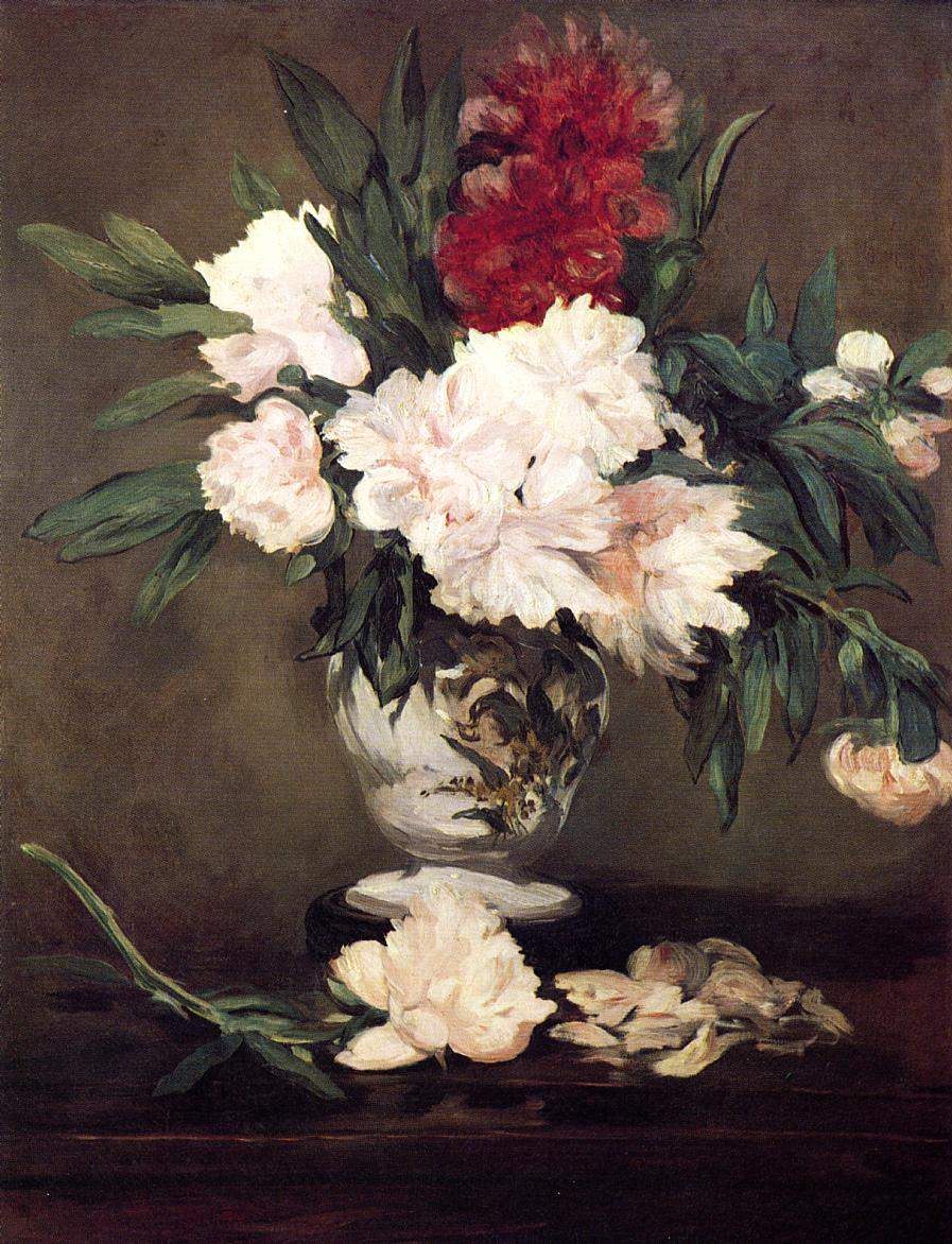 Vase of Peonies on a Small Pedestal — Эдуард Мане