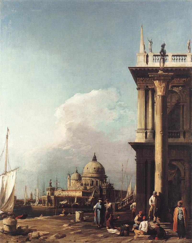 Venice, The Piazzetta Looking South west towards Santa Maria della Salute — Каналетто