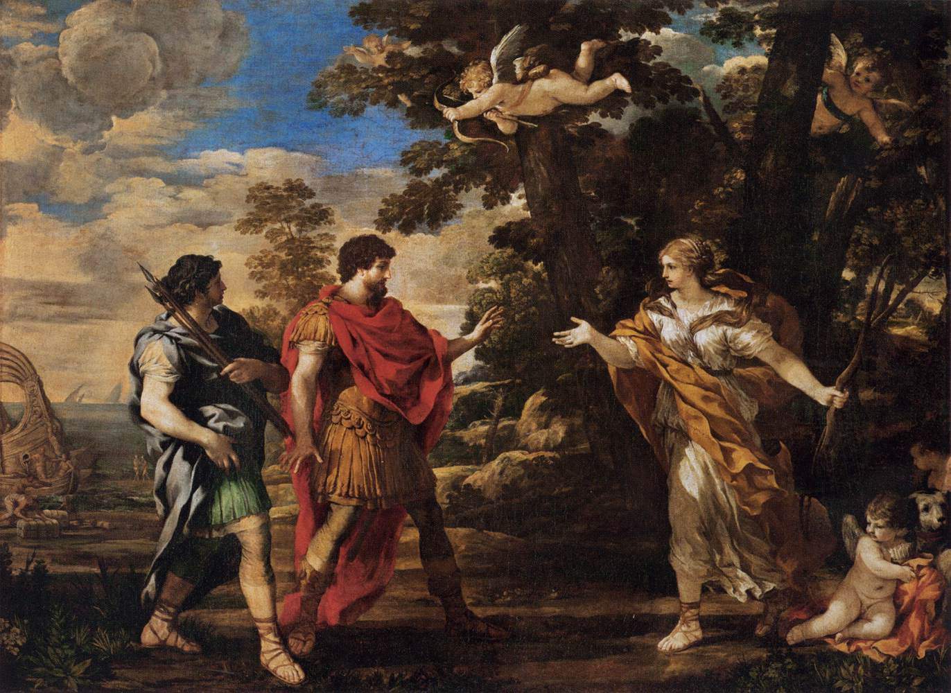Venus Appearing to Aeneas as a Huntress — Пьетро да Кортона