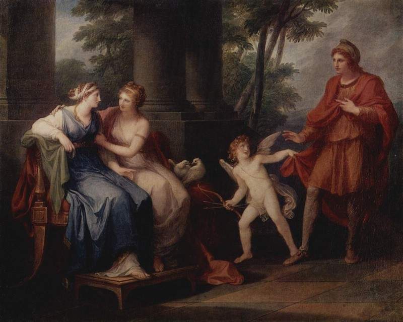 Venus convinces Helen to hear Paris — Ангелика Кауфман