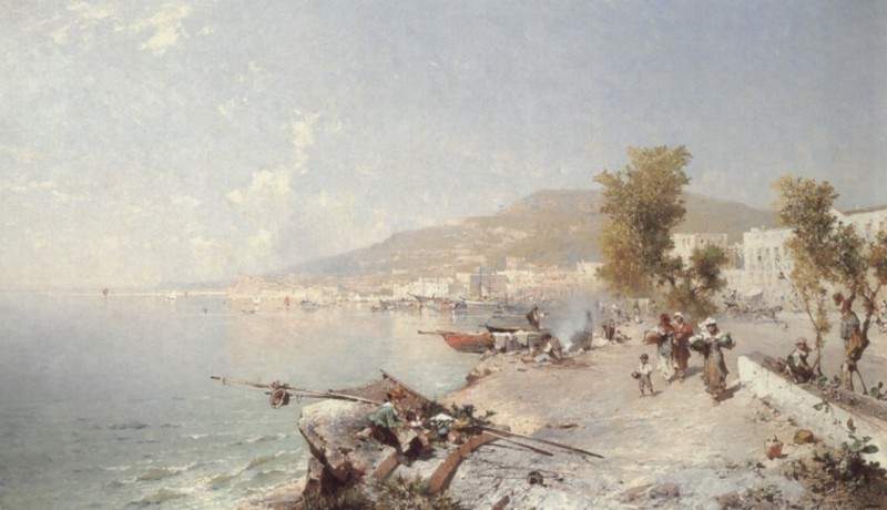 Vietri Sul Mare, Looking Towards Salerno — Франц Рихард Унтербергер