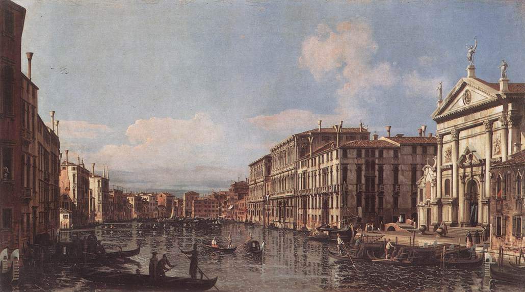 View of the Grand Canal at San Stae — Бернардо Беллотто
