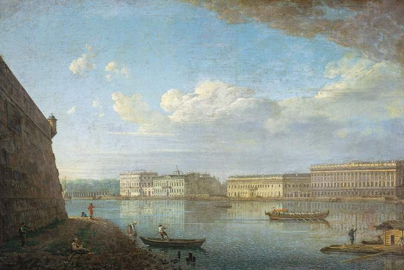 View of the Palace Embankment from St. Peter’s and St. Paul’s Fortress — Фёдор Алексеев