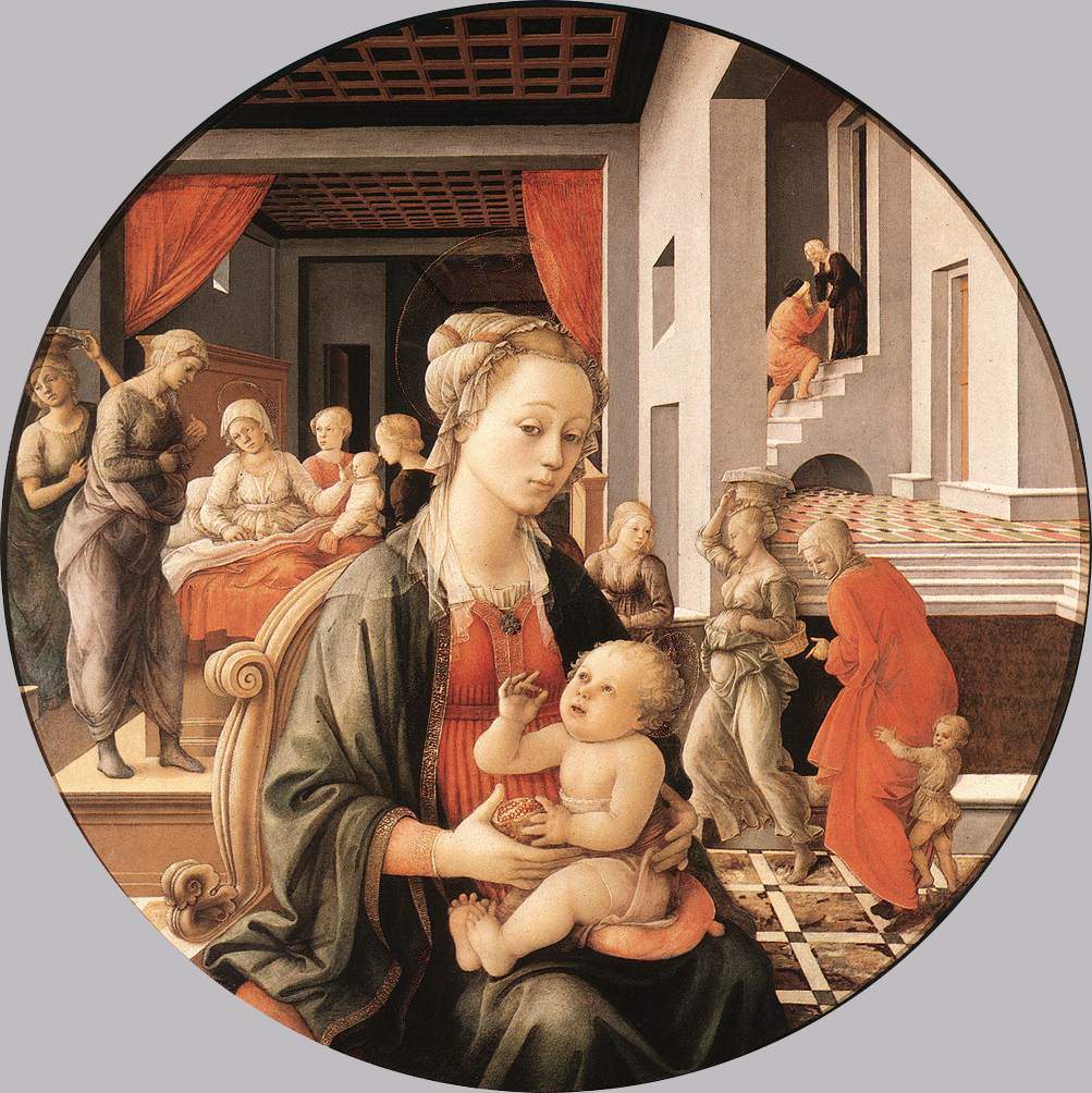 Virgin with the Child and Scenes from the Life of St. Anne — Филиппо Липпи