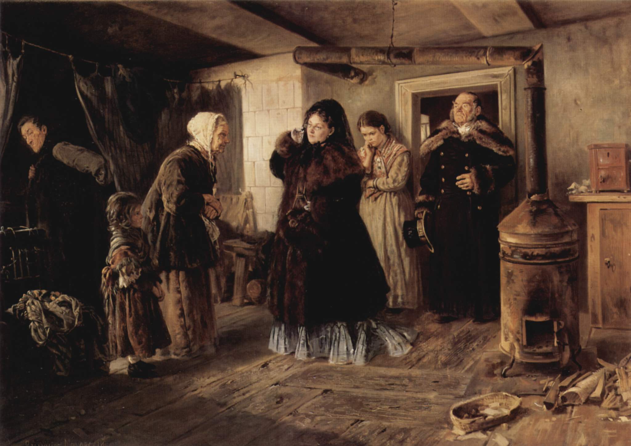 Посещение бедных — Владимир Маковский