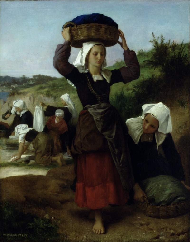 Washerwomen of Fouesnant — Вильям Адольф Бугро