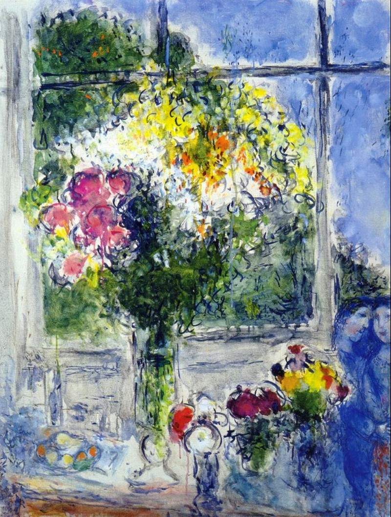 Окно в студии художника — Марк Шагал