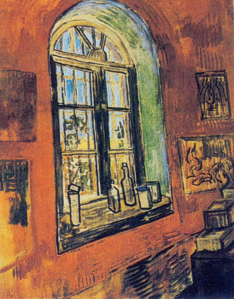 Window of Vincent’s Studio at the Asylum — Винсент Ван Гог