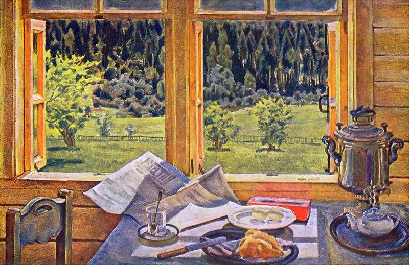Window to Nature. Ligachevo, may — Константин Юон