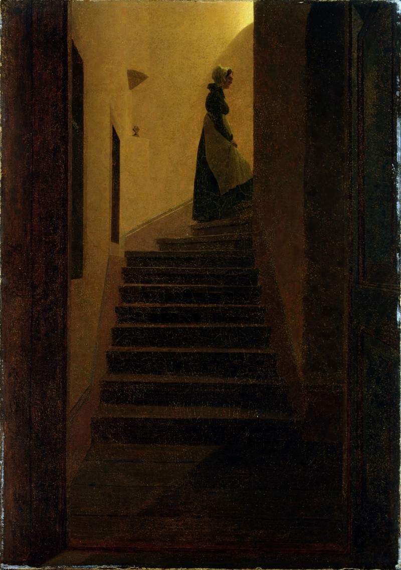 Woman on the stairs — Каспар Давид Фридрих