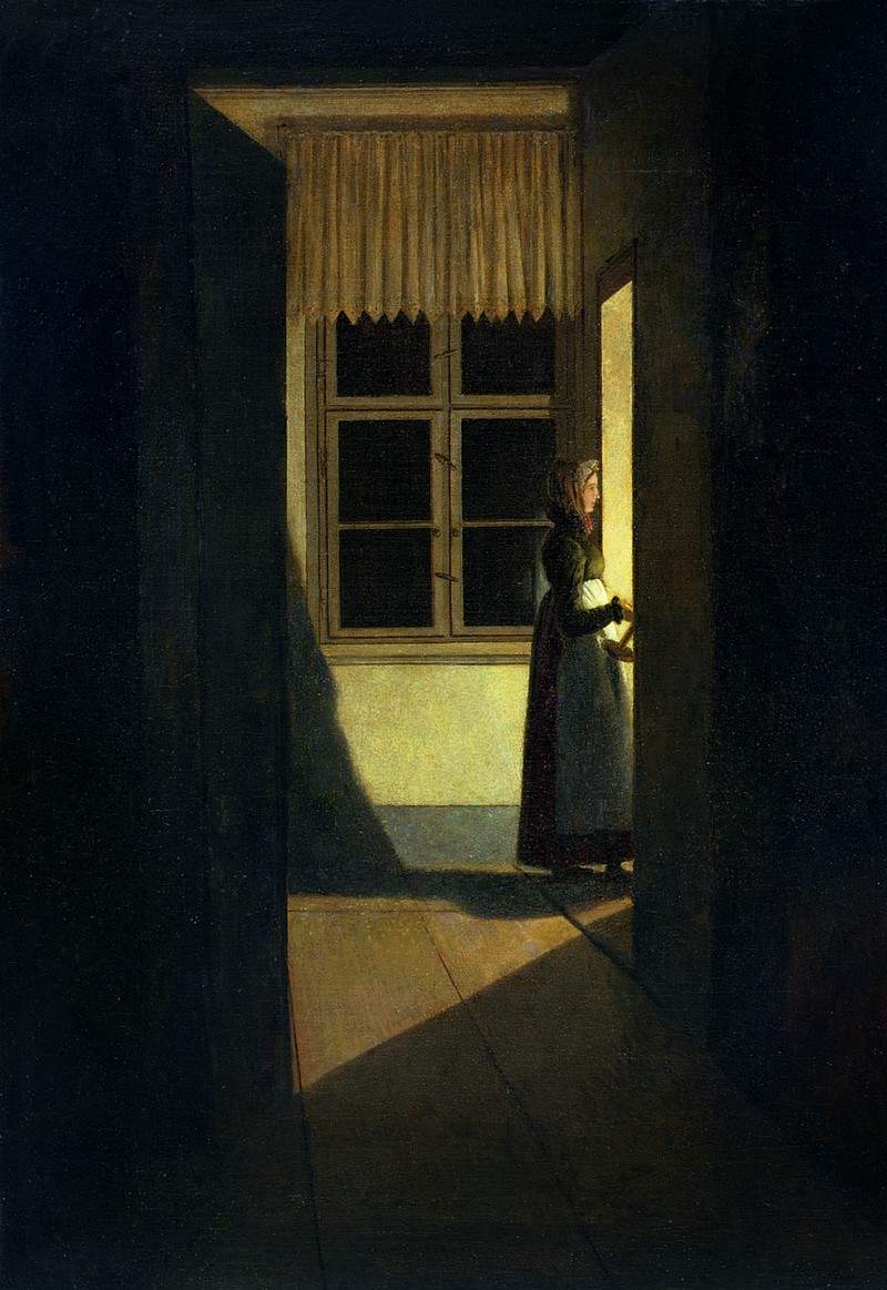 Woman with a candlestick — Каспар Давид Фридрих