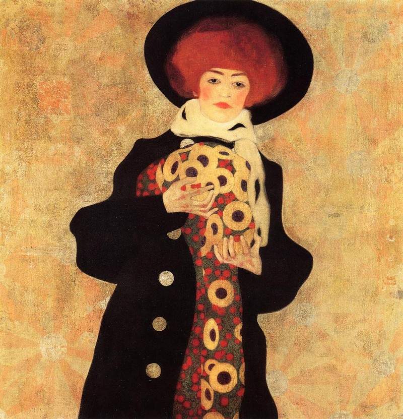 Woman with Black Hat — Эгон Шиле