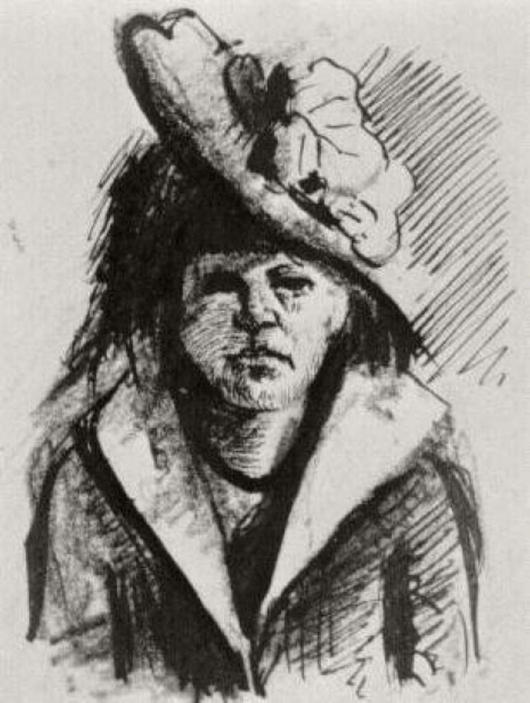 Woman with Hat, Half-Length — Винсент Ван Гог