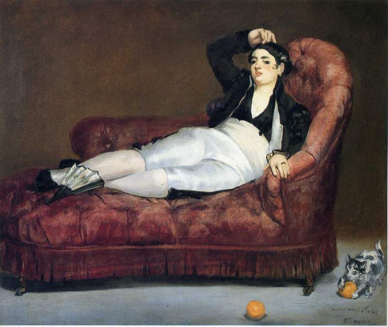 Young Woman Reclining in Spanish Costume — Эдуард Мане